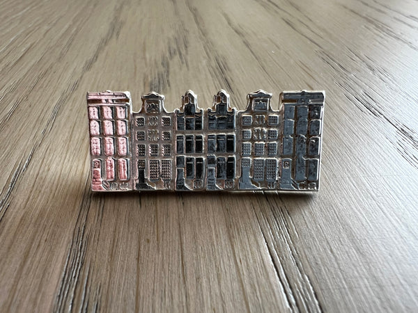 Amsterdam Canalhouses Brooch #1