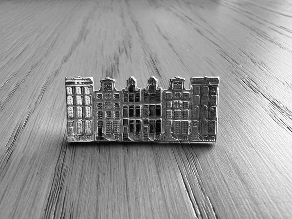 Amsterdam Canalhouses Brooch #1