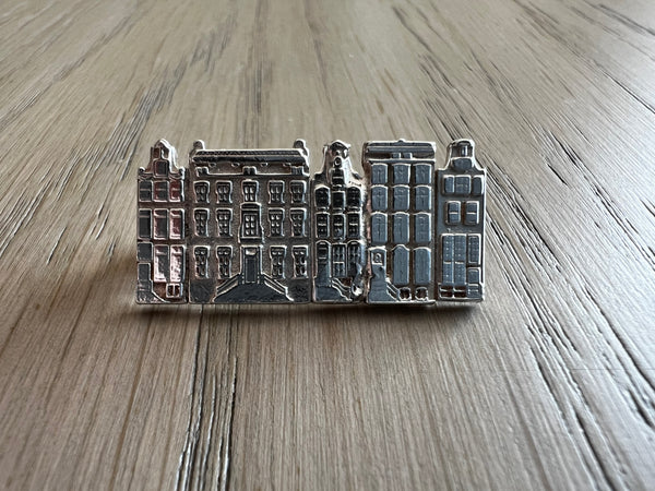 Amsterdam Canalhouses Brooch #2