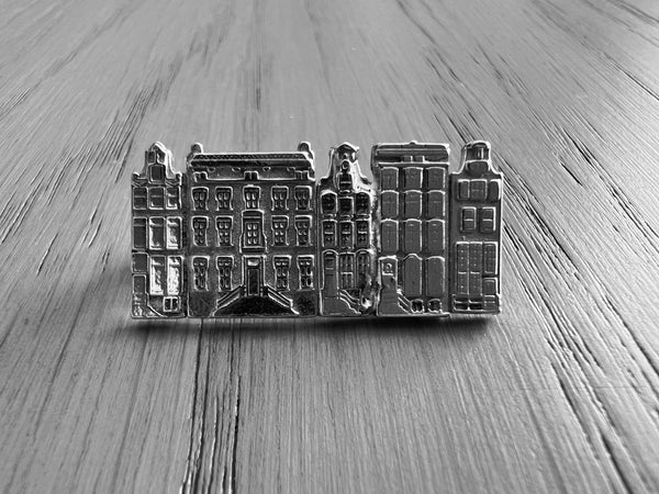 Amsterdam Canalhouses Brooch #2