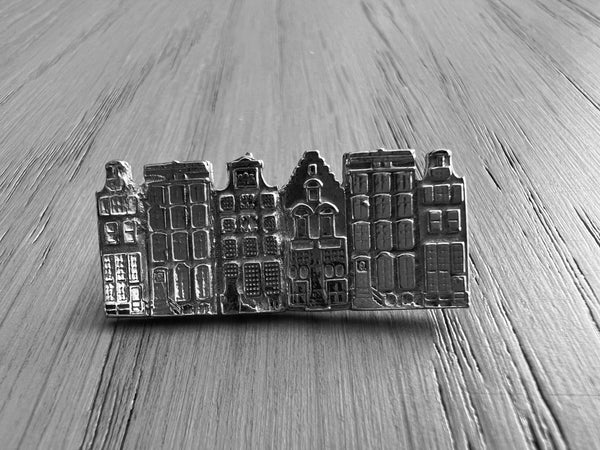 Amsterdam Canalhouses Brooch #4